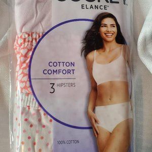 Jockey Elance 3 Pair Hipsters 8/XL